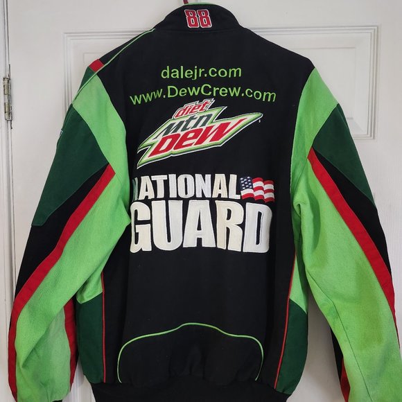 08. 03-06-01 4. #88 Dale Jr Mountain Dew National Guard NASCAR Jacket with Adjus - Picture 4 of 6